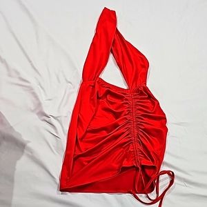 Red Juniors sexy Halter Mini dress.  Fashion Nova size M